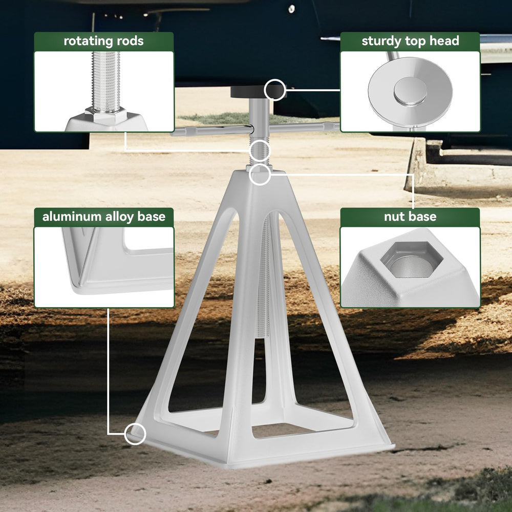 RVGUARD jacks nested together for compact storage and space saving