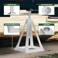 RVGUARD jacks nested together for compact storage and space saving