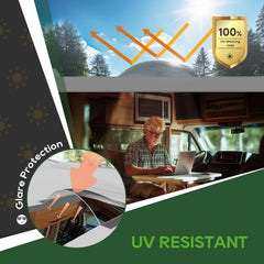 RVGUARD skylight edge profile detail illustrating durable polycarbonate strength