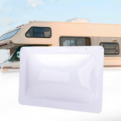 RVGUARD skylight front frame showing clean white finish and easy replacement benefit