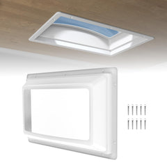 RVGUARD front view of 14x22 inner dome shows clean installation and light benefit