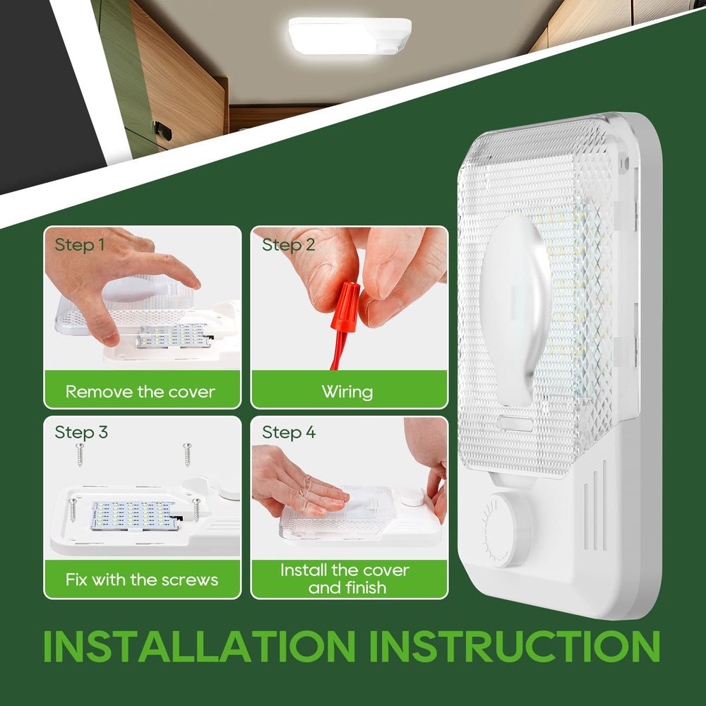 RVGUARD transparent PC cover showing uniform light diffusion and glare reduction
