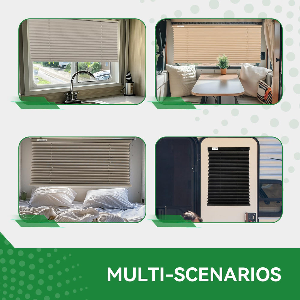 RVINGPRO installed in camper window showing improved shade and comfort