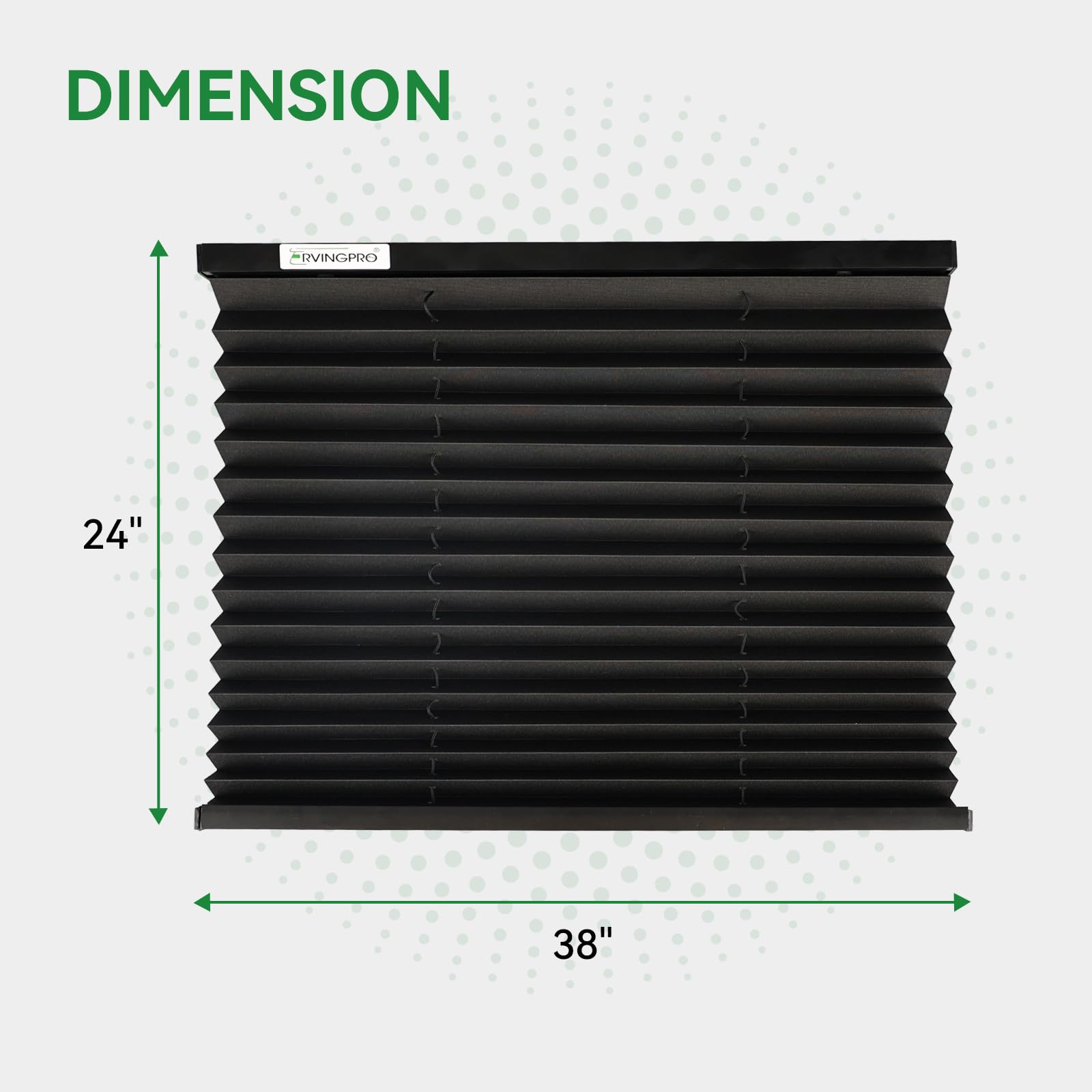 RVINGPRO pleated polyester close-up highlighting texture and UV resistance