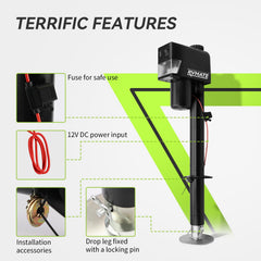 RVMATE closeup of spur gears and 12V motor highlighting durable performance
