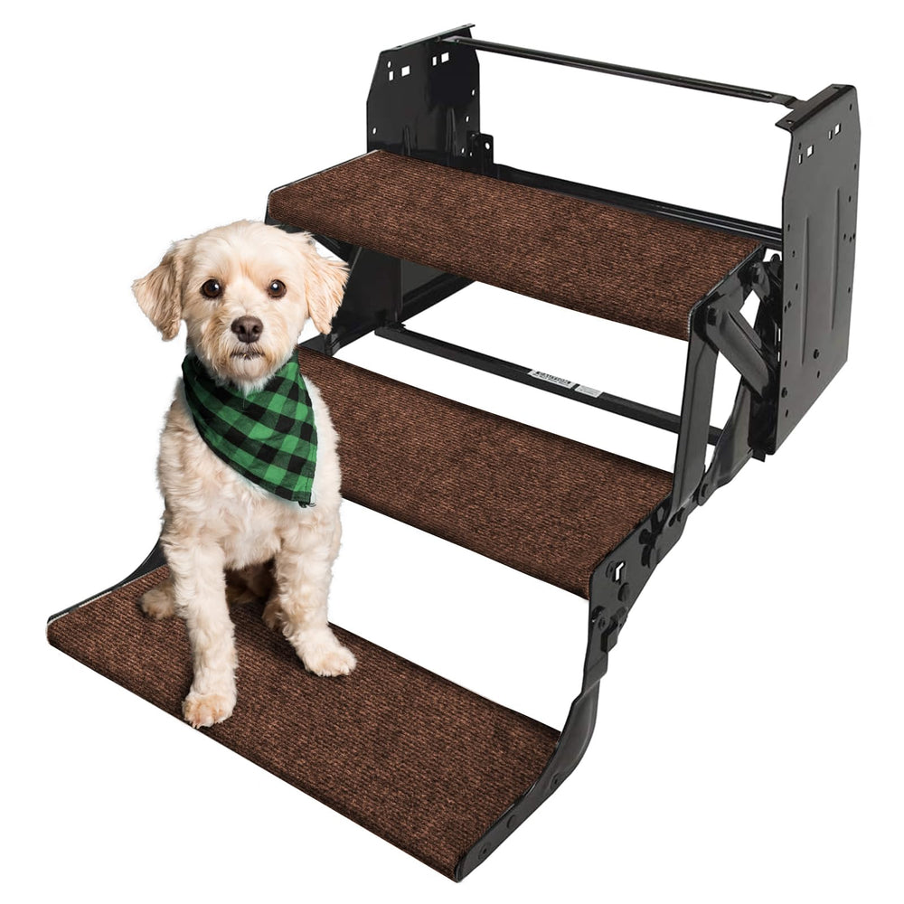 RVMATE front view of three 22-inch step rugs showing coverage and color, protects steps