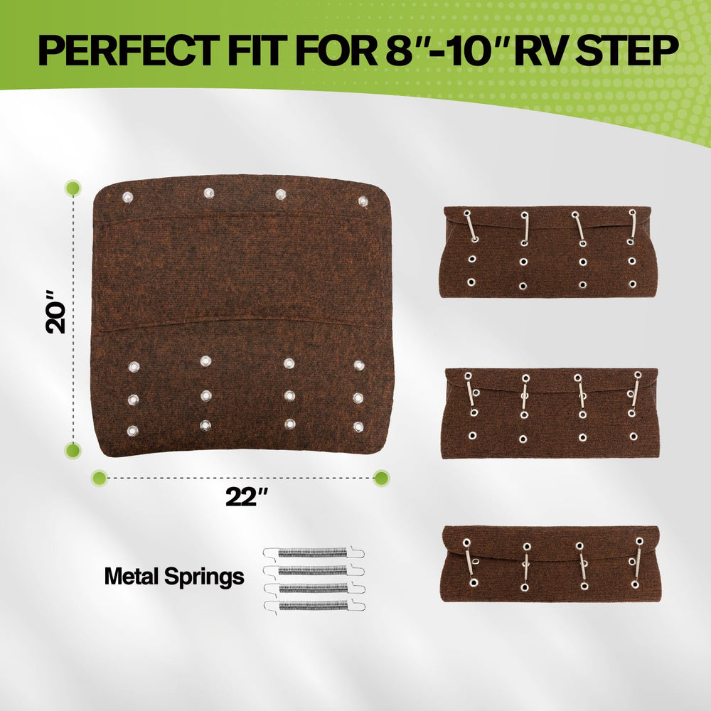 RVMATE close-up of ridged polyester texture showing dirt-scraping fibers and durability