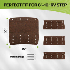 RVMATE close-up of ridged polyester texture showing dirt-scraping fibers and durability