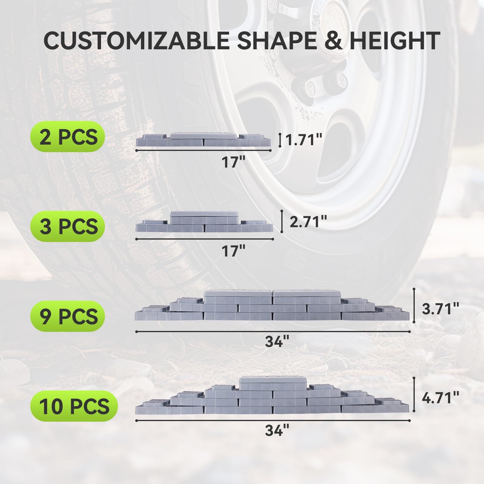 RVMATE in-use under trailer wheel improving stability on uneven ground