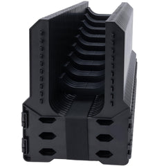 RVSNAIL front view of assembled sewer hose support showing stability and ready use