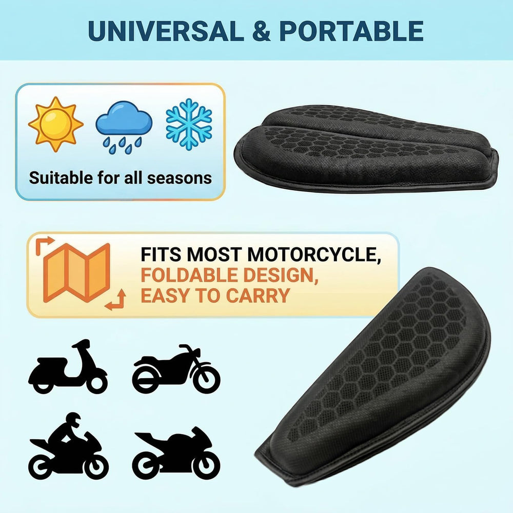 RWUJILONG folded pad showing compact transport and easy storage benefit