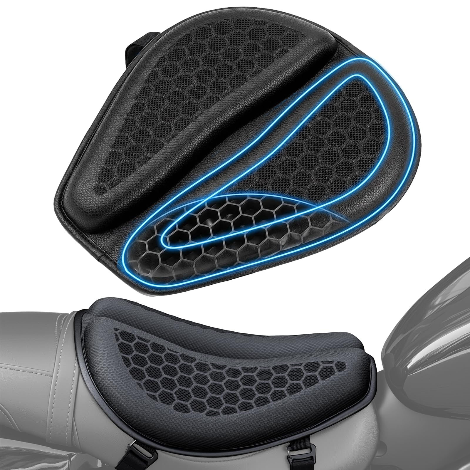 RWUJILONG front view showing gel cushion and petal design for instant comfort