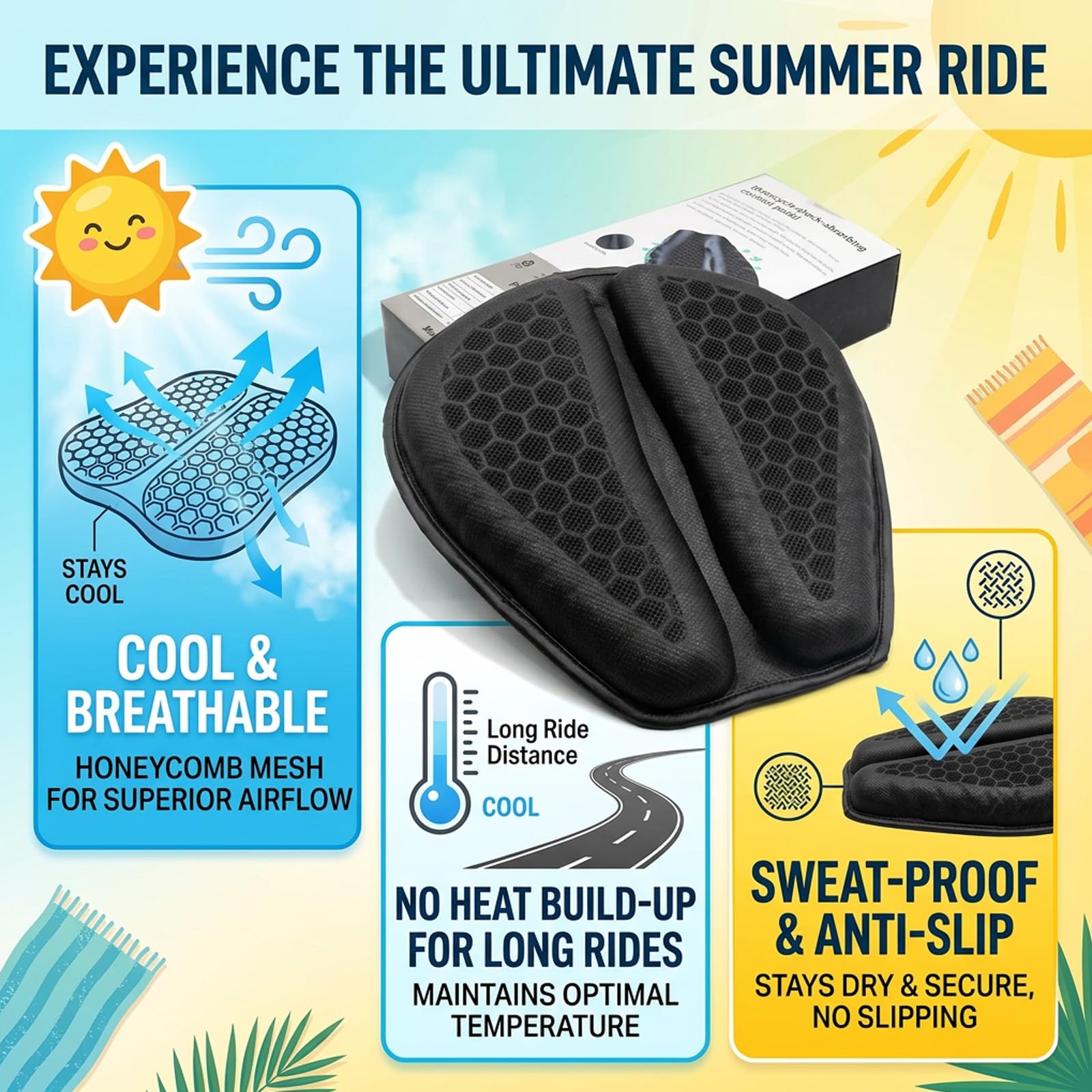 RWUJILONG honeycomb detail illustrating airflow and reduced heat transfer