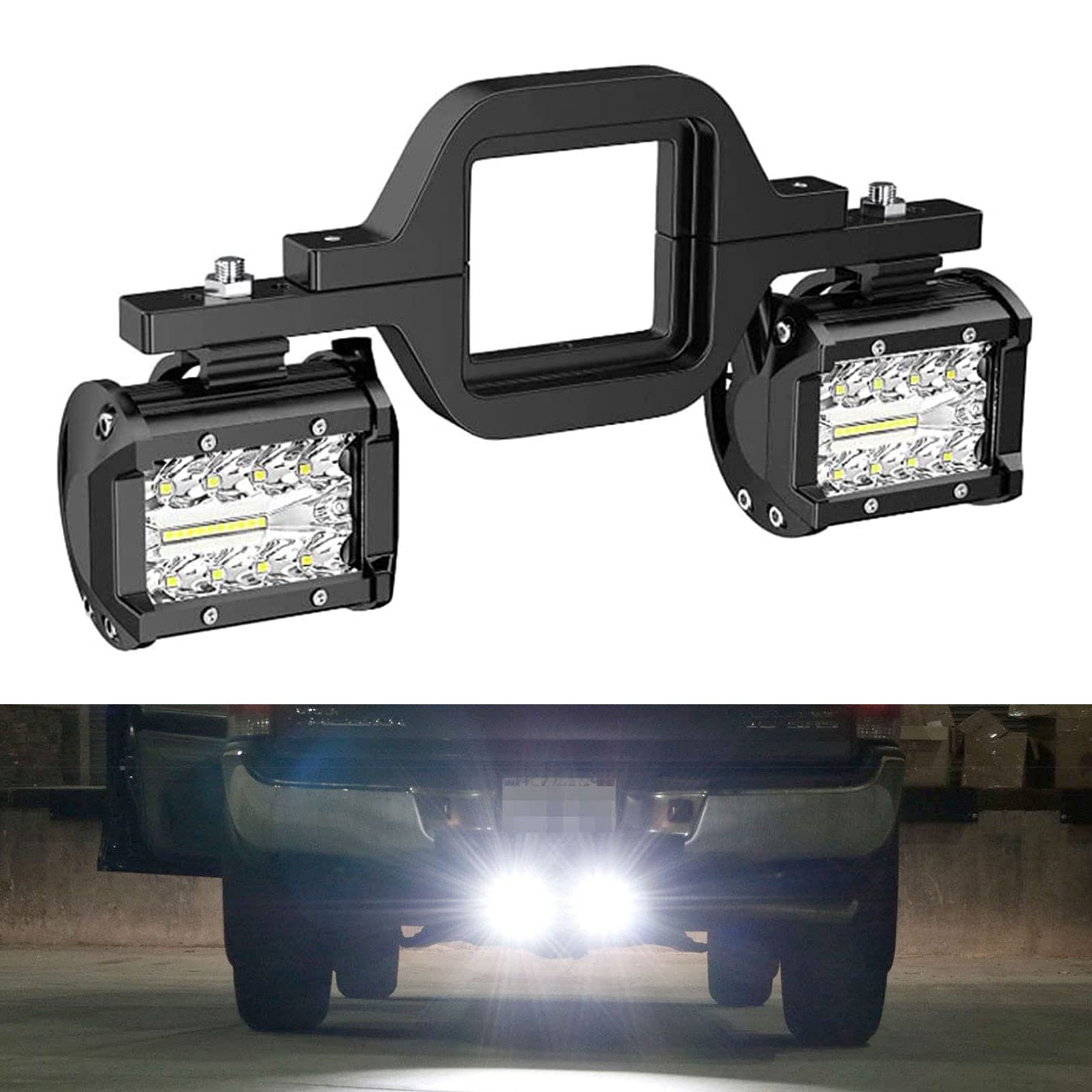 RYANSTAR RACING front view of pod lights showing compact design and brighter road visibility