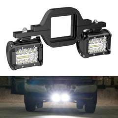 RYANSTAR RACING front view of pod lights showing compact design and brighter road visibility