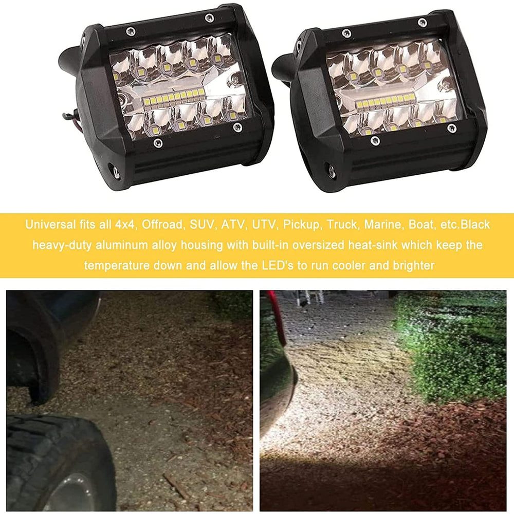 RYANSTAR RACING nighttime off-road scene showing wide and long-range illumination benefit