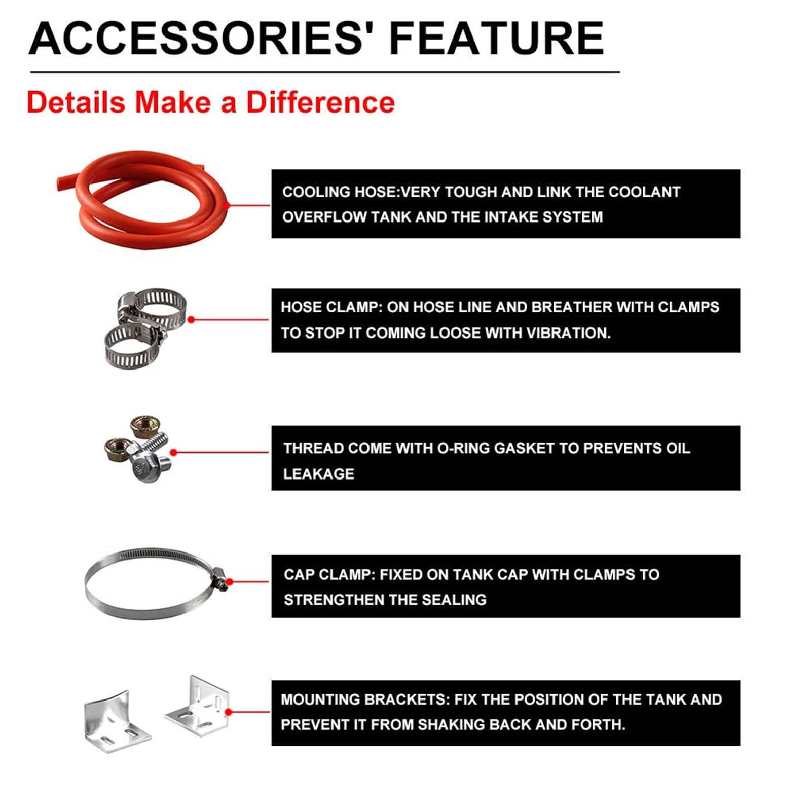 RYANSTAR RACING pressure cap and O-ring laid out showing reliable seal benefits