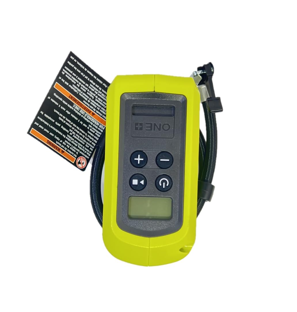 RYOBI inflator nozzle close-up showing seal detail for faster inflation benefit