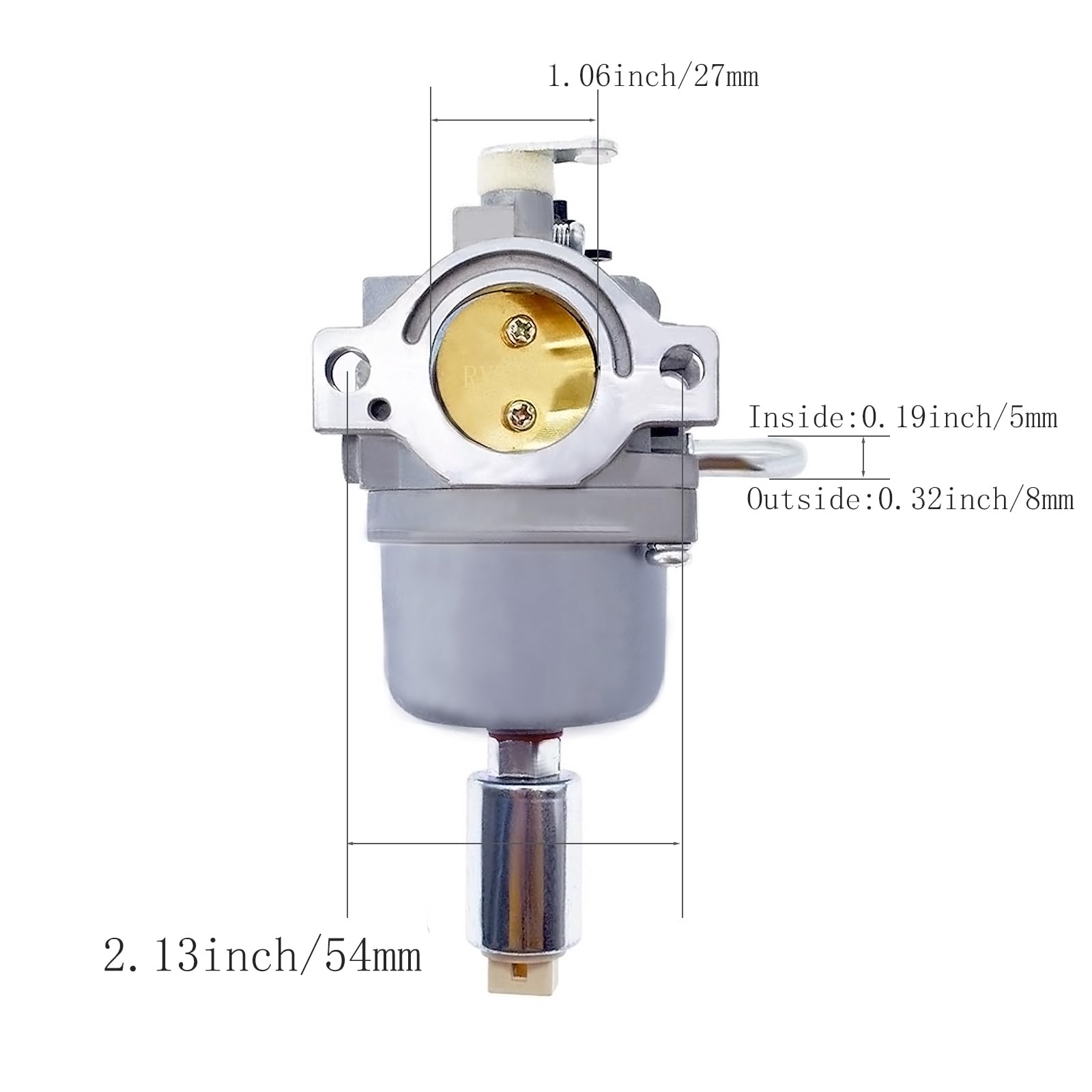 RYTIME carburetor throttle and choke detail, simplifies linkage hookup and tuning