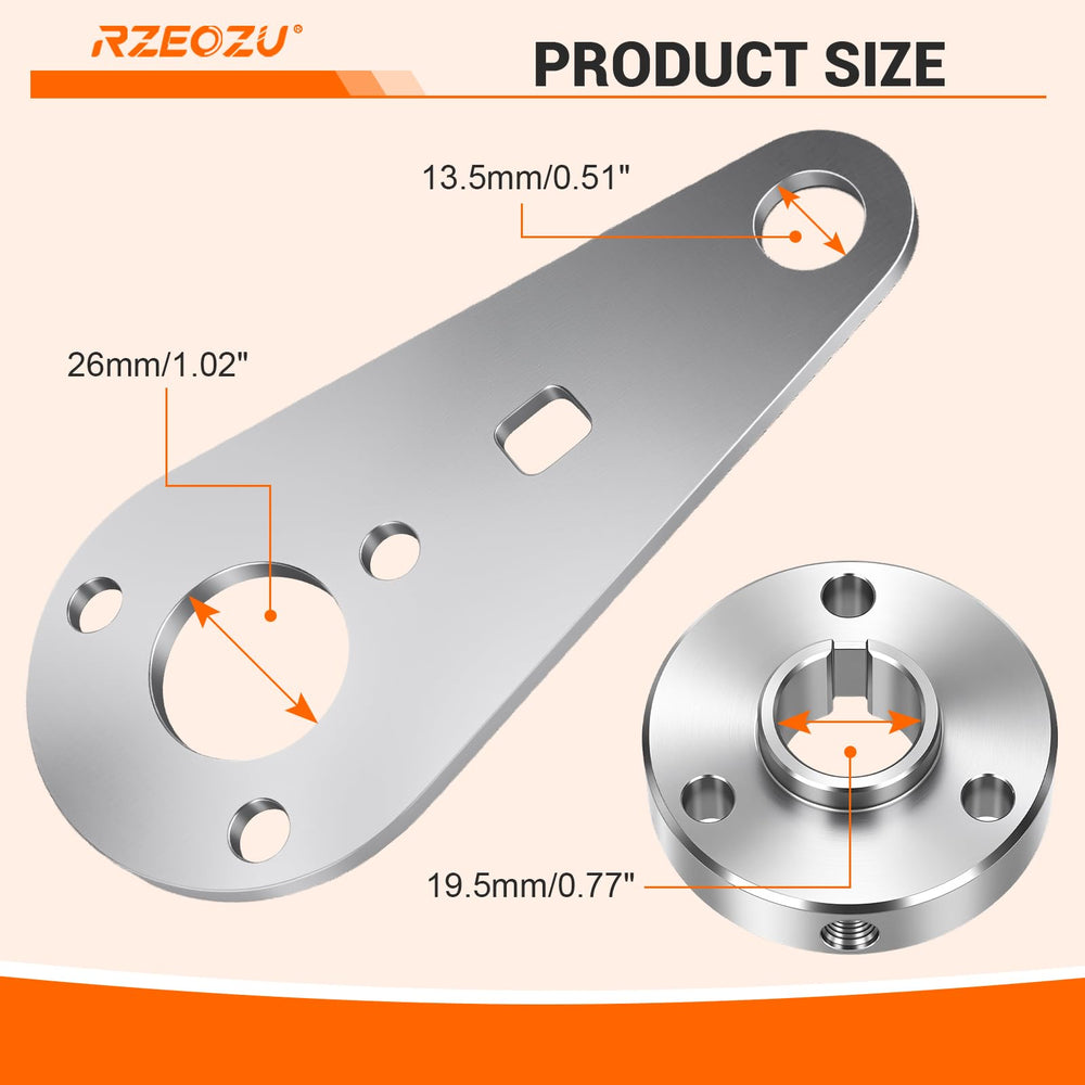 RZEOZU 3/8" square drive hole detail for ratchet use and leverage