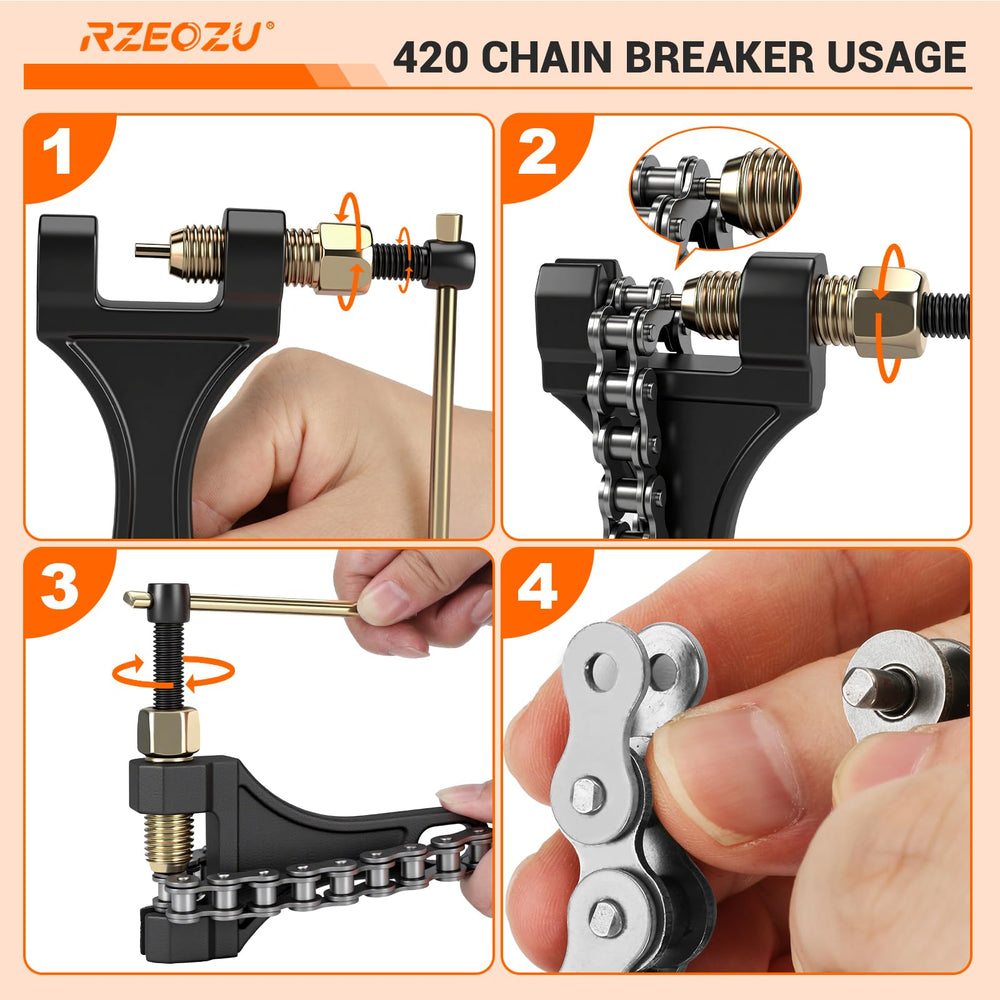 RZEOZU master links and chain breaker kit ready for fast maintenance and secure joining