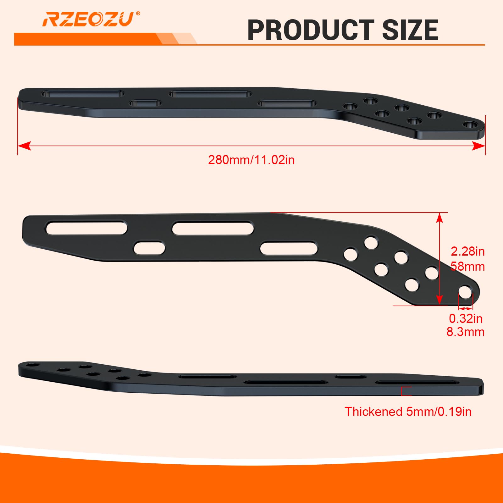 RZEOZU demonstrating straight chainline to prevent derailment and wear