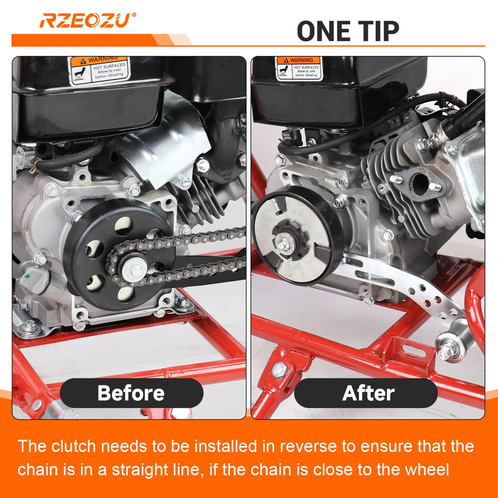 RZEOZU tensioner next to ruler showing compact size and easy-fit benefit