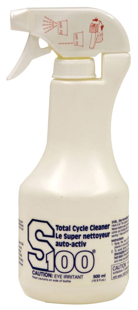 S S100 front packaging showing label and 16.9 oz bottle for quick identification and use