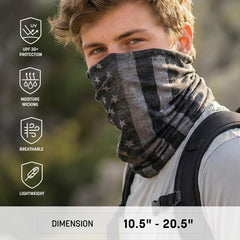 S A demonstrated balaclava style providing wind and dust coverage benefit