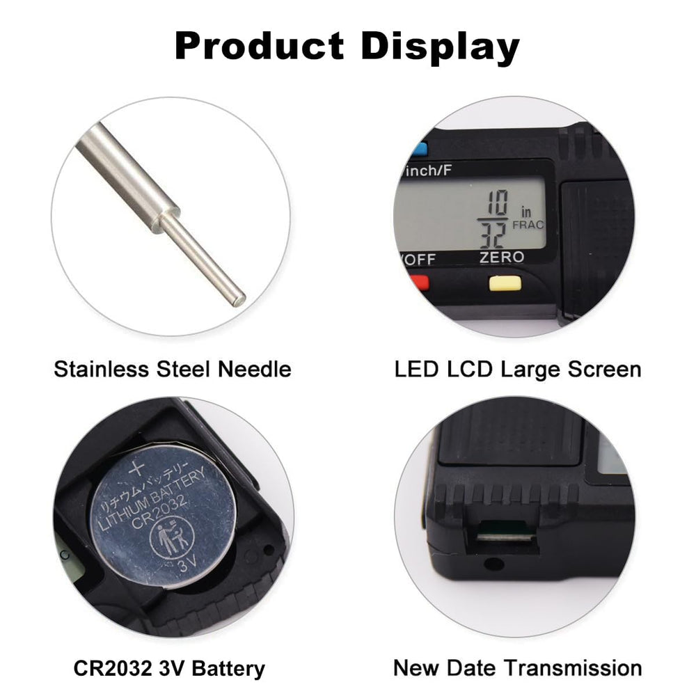 SAFELIFE probe detail showing metal depth pin and zeroing capability