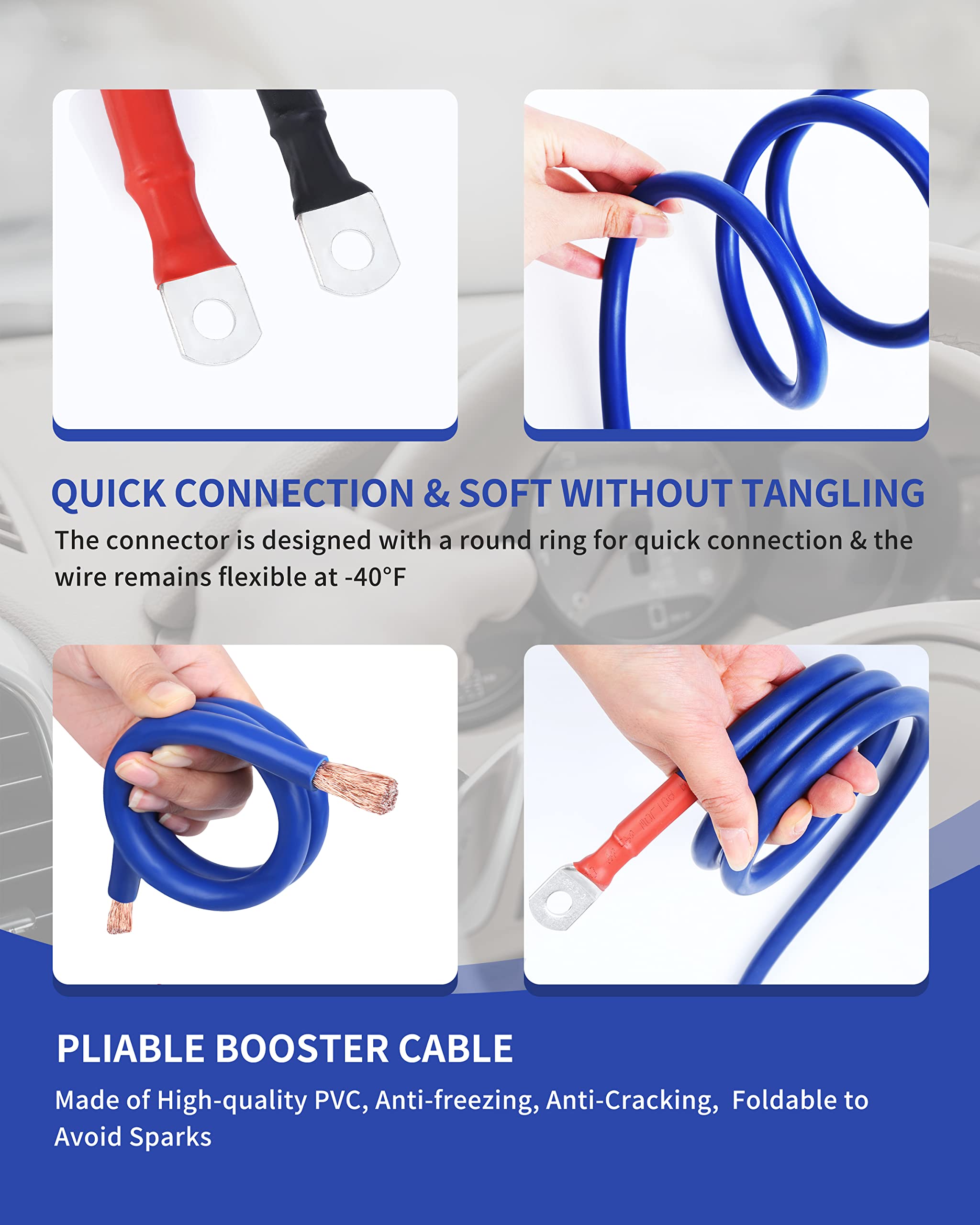 SAFEMATE cables beside a ruler to illustrate 30ft total length for positioning benefit
