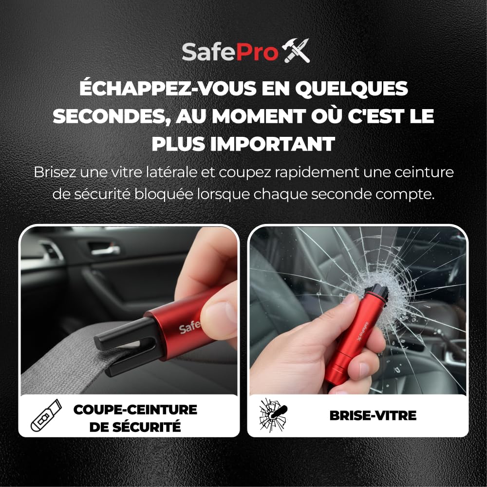 SafeProX textured handle close-up for secure grip in emergencies