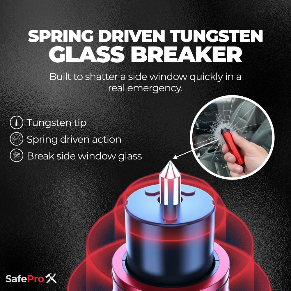 SafePro X installed in visor mount for fast reach and improved driver safety
