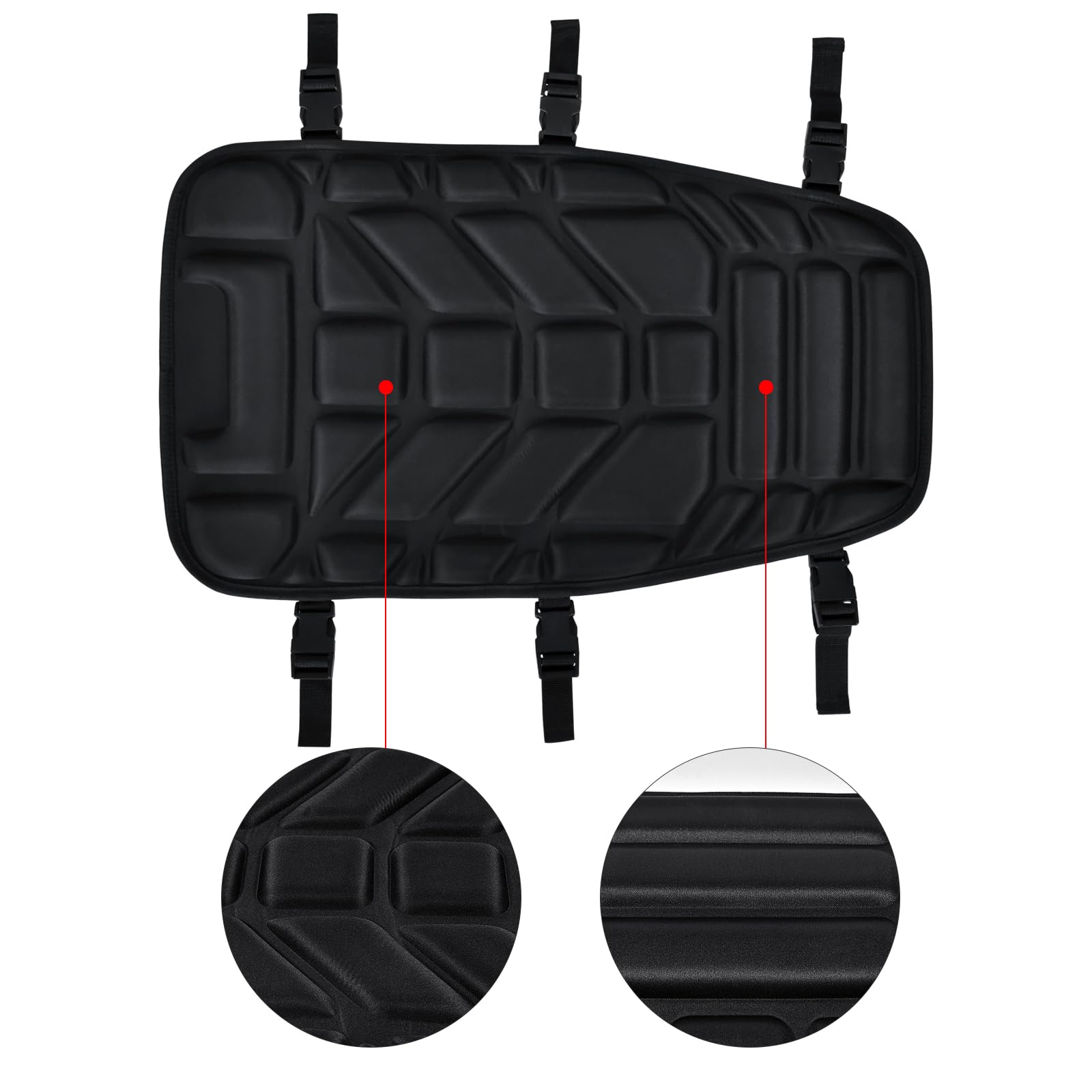 SaferCCTV installed on ATV seat illustrating improved grip and stability
