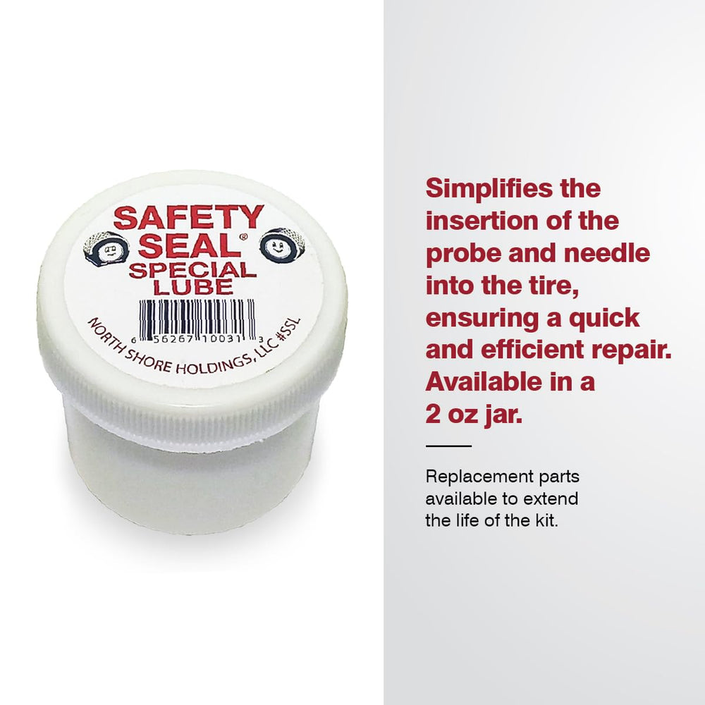 Safety Seal product label and contents list for easy inventory benefit