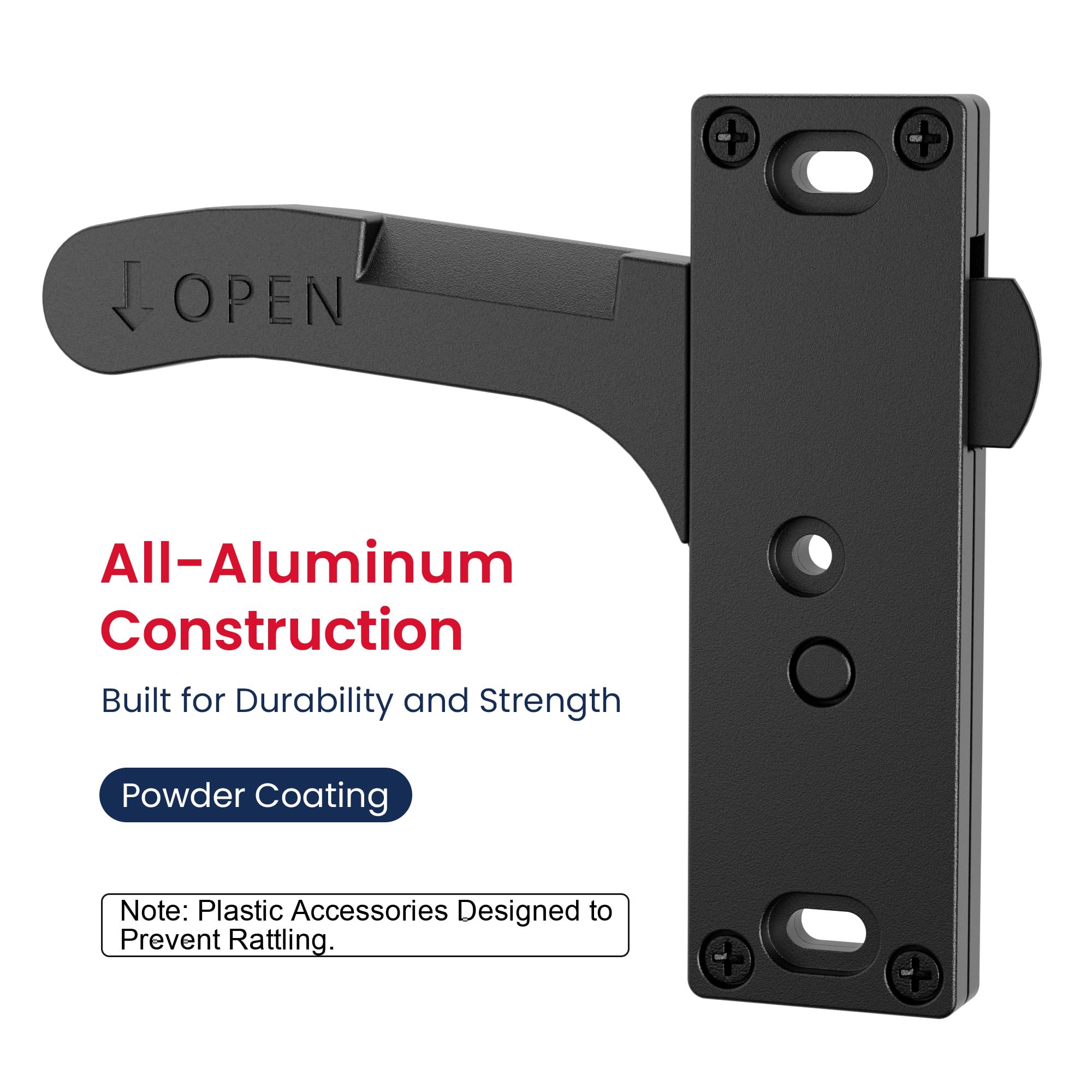 Safoner aluminum handle close detail highlighting sturdy construction and durability benefit