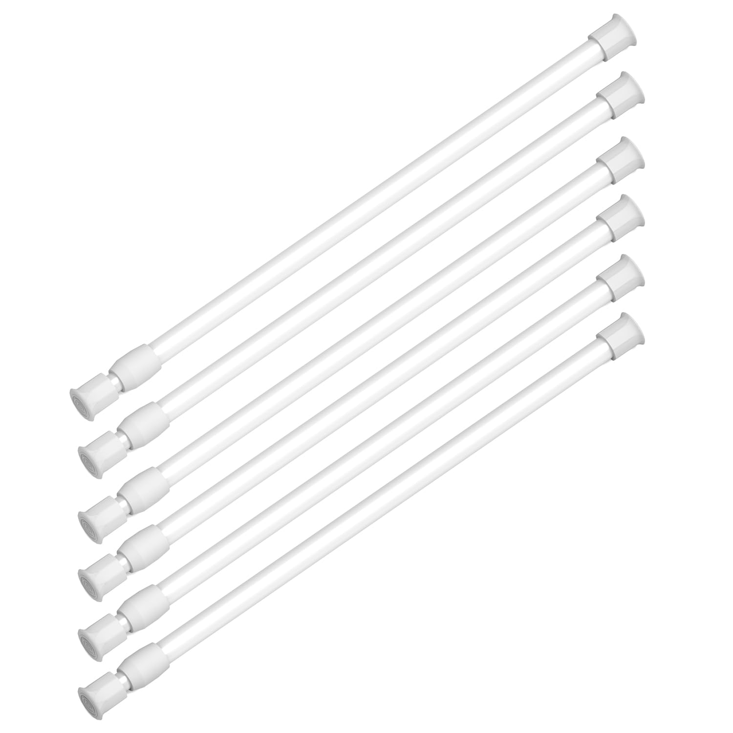 Safoner front packaging showing six tension rods and travel-ready storage benefit