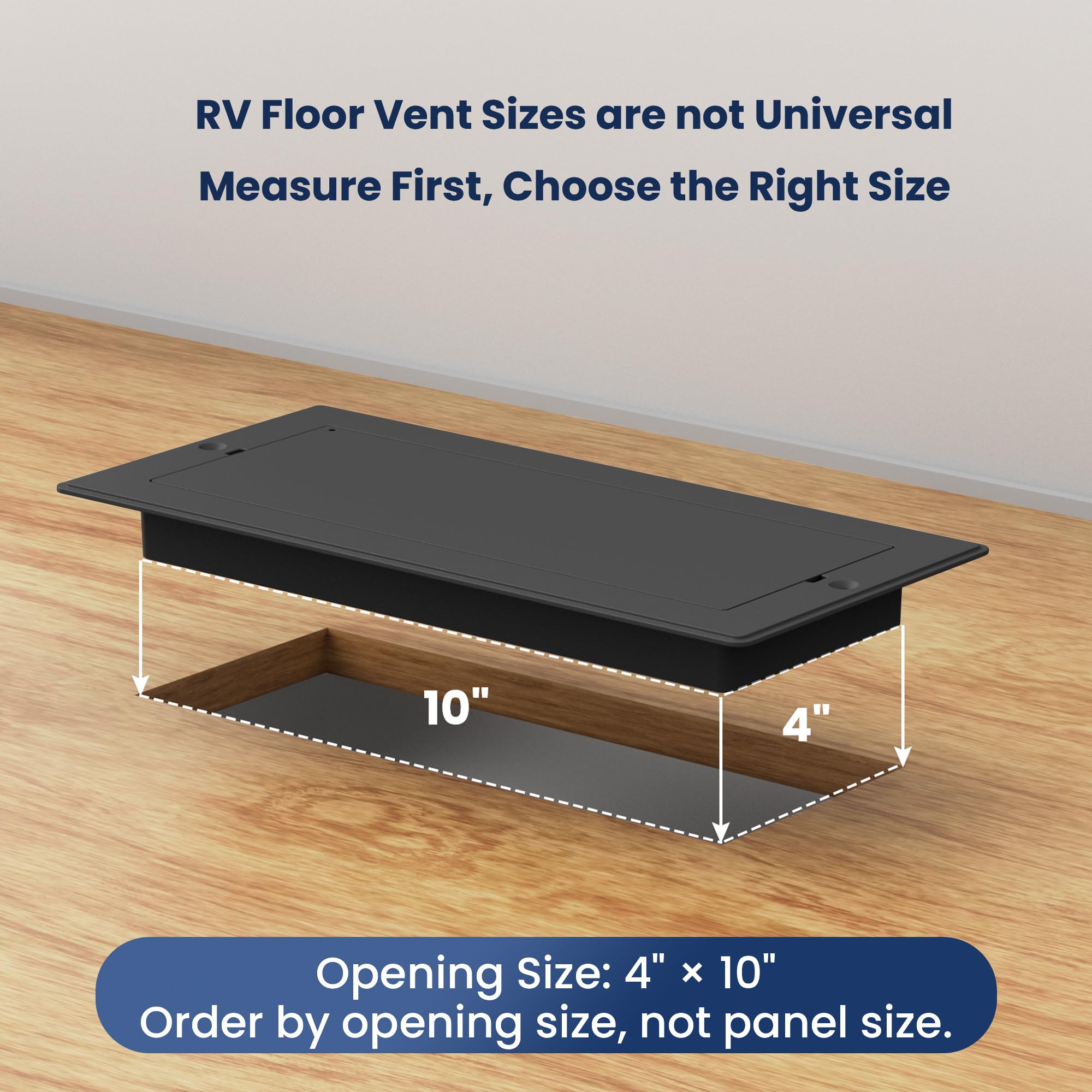 Safoner scale comparison next to ruler showing 5.2×11.4 inch top panel size