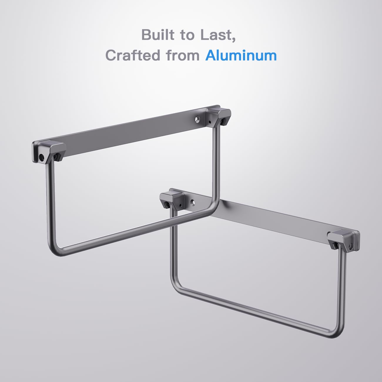 Safoner rack next to ruler showing compact size and easy fit