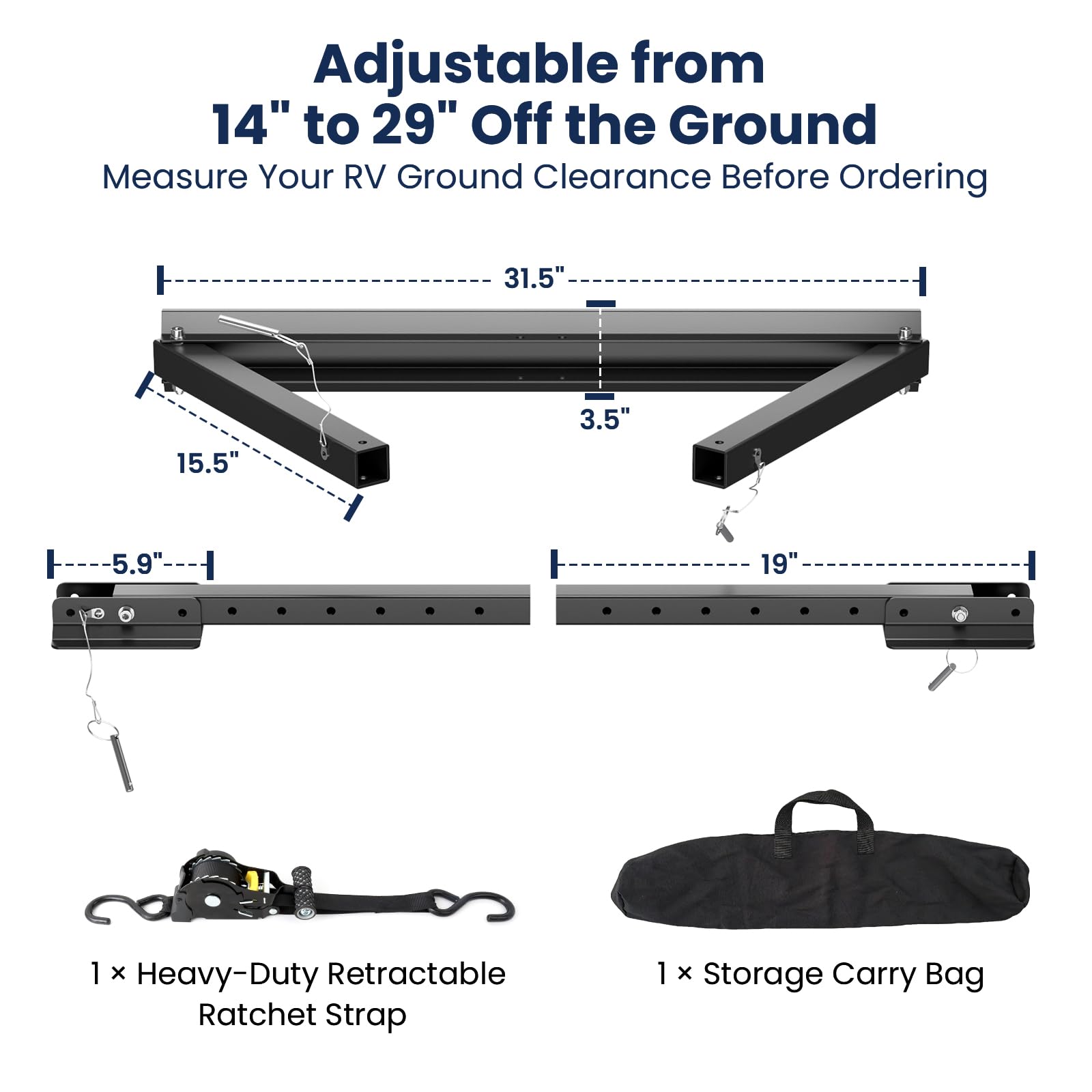 Safoner stabilizer in campsite use reducing trailer sway for comfort