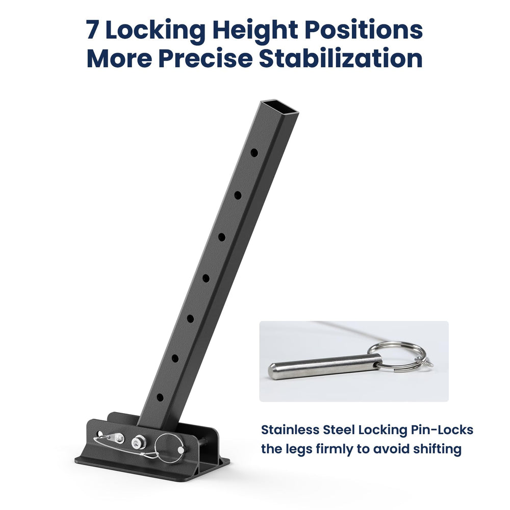 Safoner installed under trailer frame showing hidden secure mounting benefit