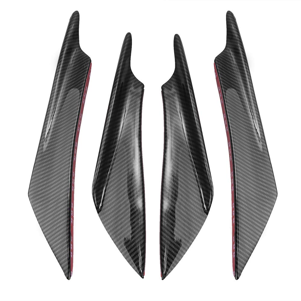 Saihisday front bumper canards front view showing sporty benefit