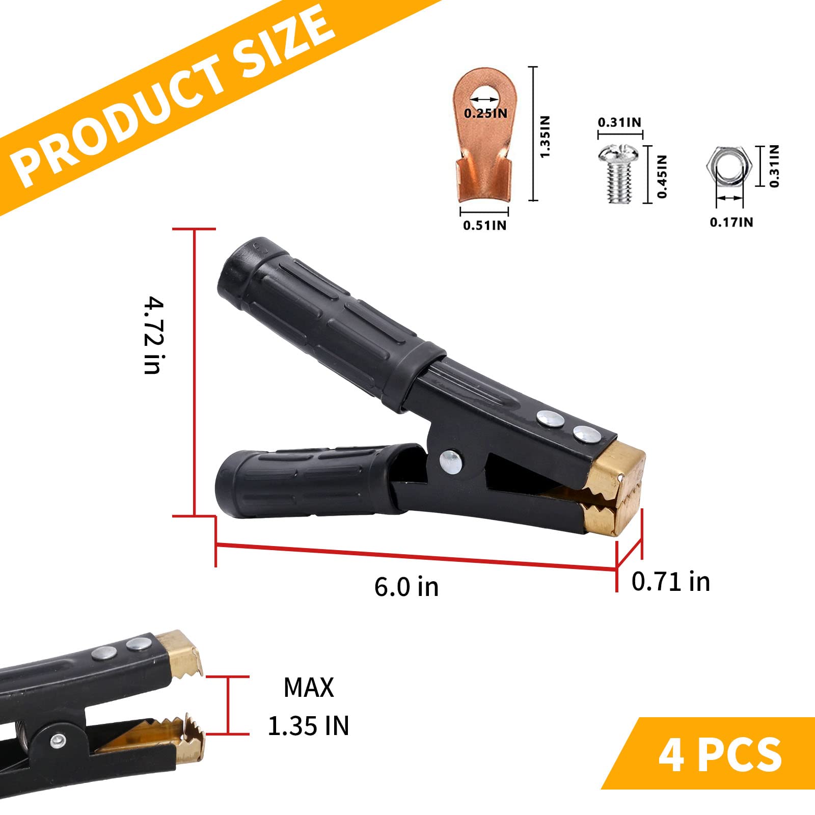 Saihisday package contents with screws and nuts showing included hardware benefit