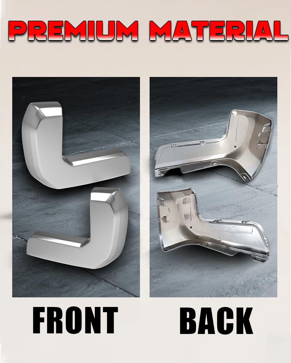 SAIQINGSP rear bumper end cap on Tacoma in driveway for improved curb appeal