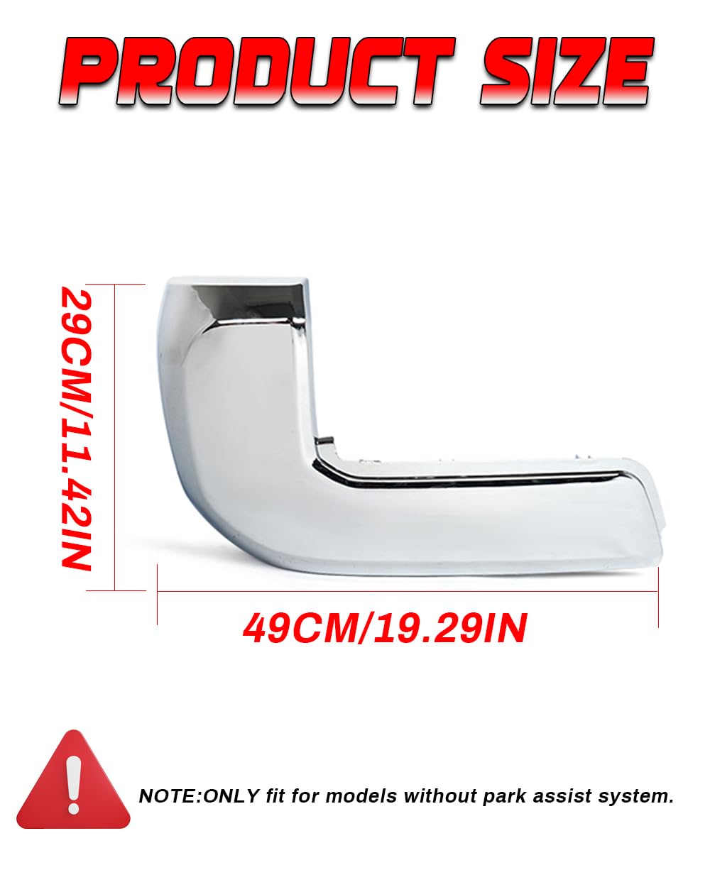 SAIQINGSP side profile showing cap fit and seamless bumper alignment benefit
