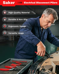 Saker close-up of individual pliers highlighting durable construction benefit