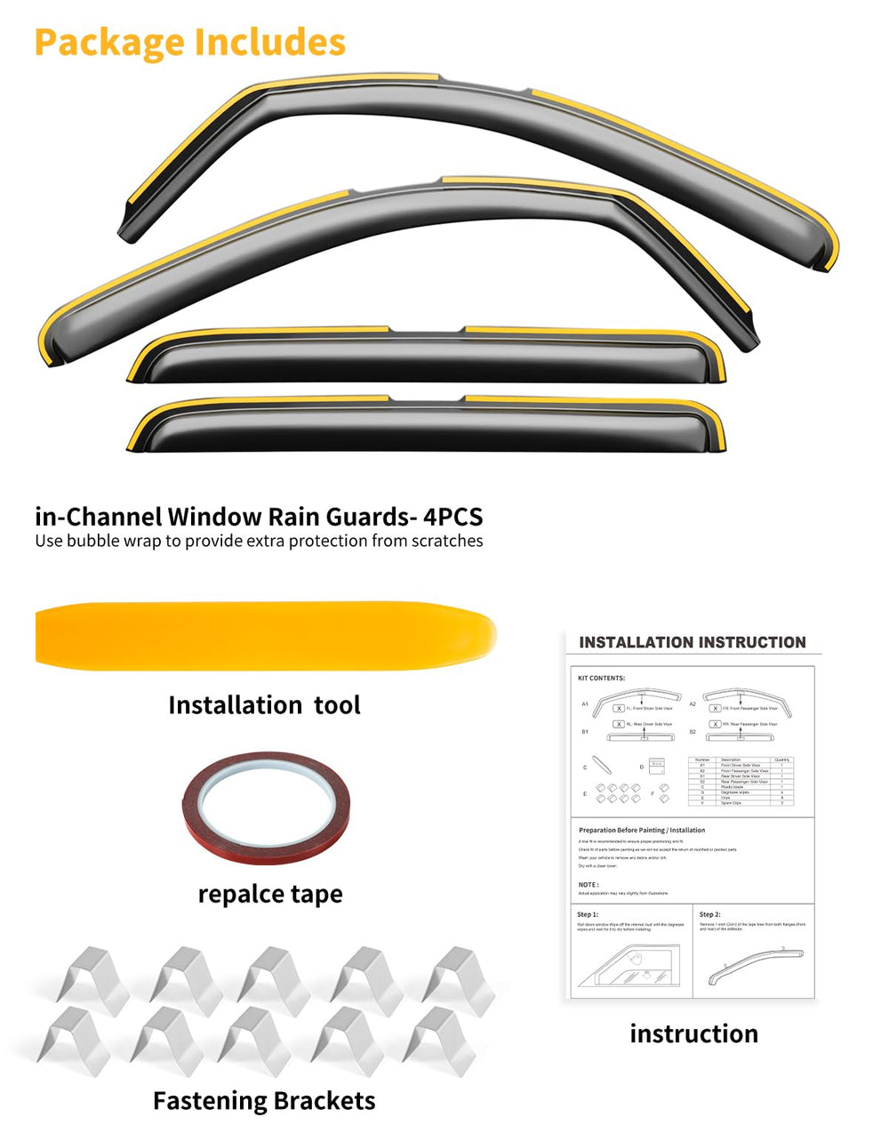 saleago product packaging and manual showing included warranty support