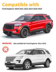 saleago side view on parked Explorer demonstrating low-profile protection