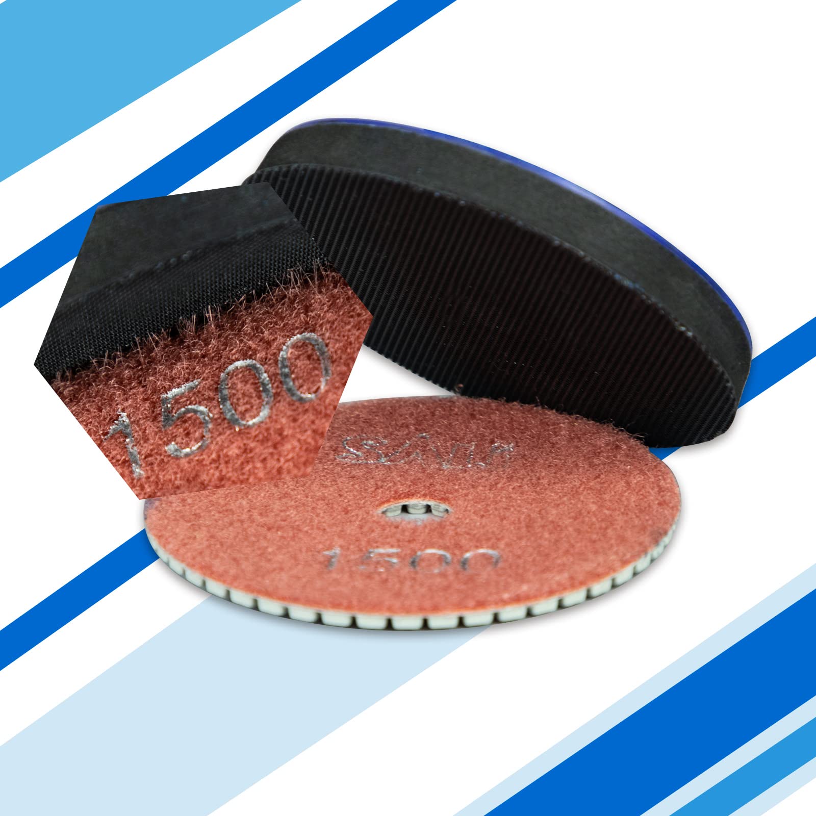SALI pad side profile showing thickness and durable bond