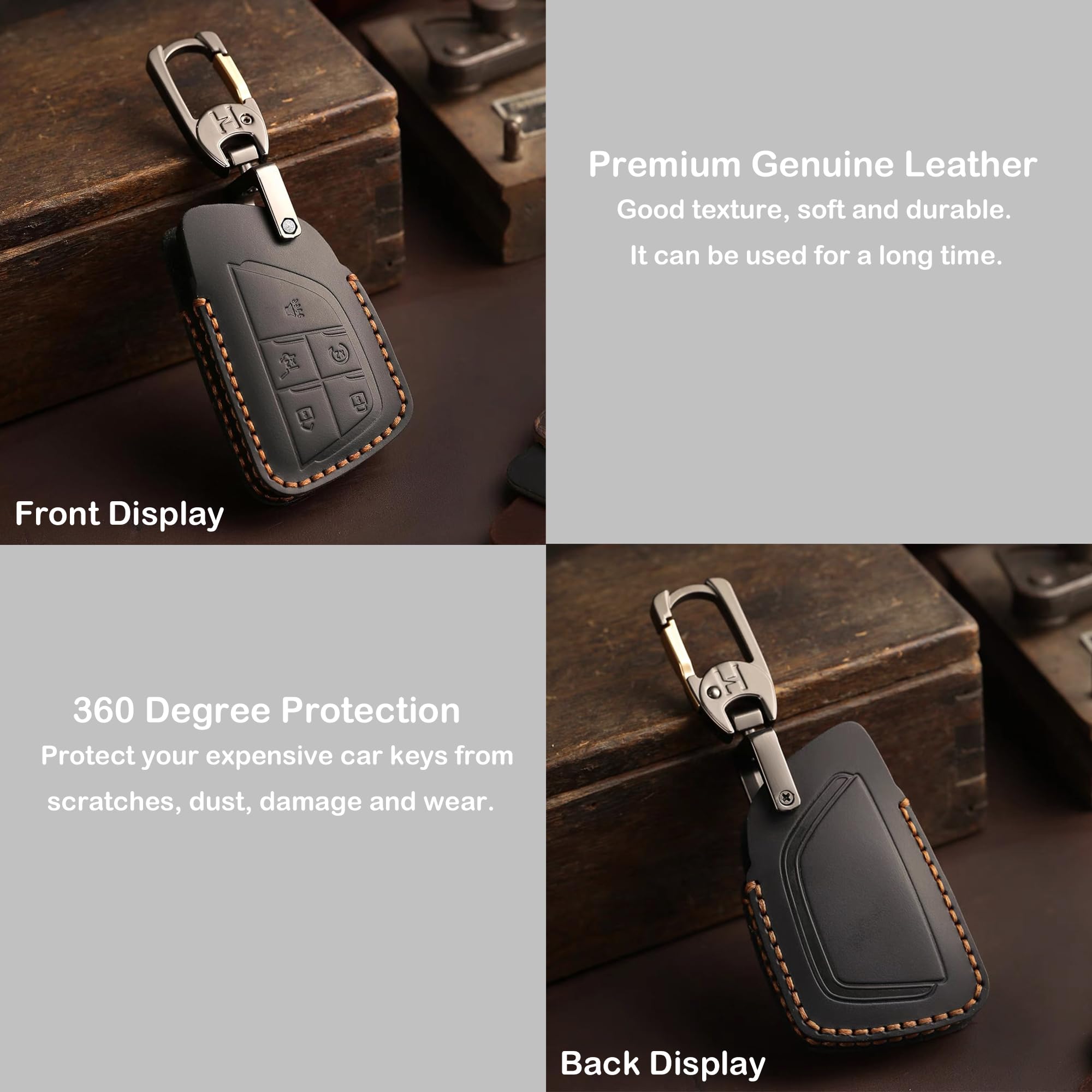 SAMGCHI key fob cover in hand showing improved grip and compact scale